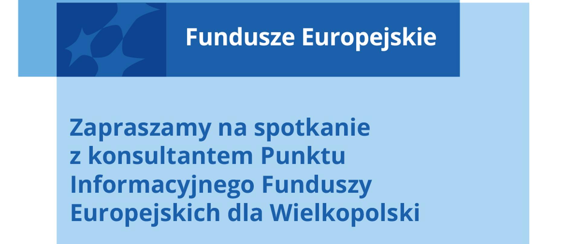 Infografika dot. spotkania informacyjnego PIFEW na temat pozyskiwania środków z funduszy europejskich. Spotkanie w Starostwie Powiatowym w Chodzieży w dniu 04.04.2023 r. godz. 9:00.