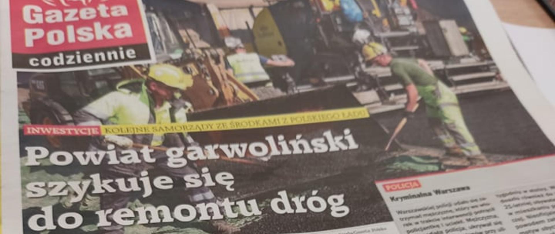 Gazeta Polska o powiecie garwolińskim 