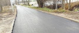 Budowa tranzytu kanalizacji grudzień 2021 - odtworzona nawierzchnia
