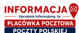 Plakat informujący o przeniesieniu placówki Poczty Polskiej w Wietrzychowicach