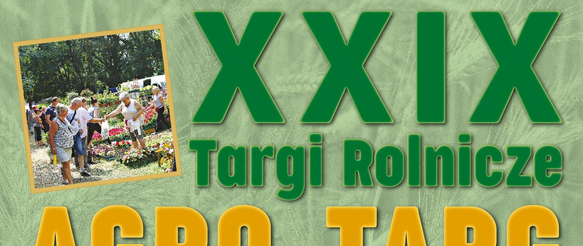 plakat z napisem Targi Rolnicze AGRO TARG w Kalsku 