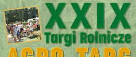 plakat z napisem Targi Rolnicze AGRO TARG w Kalsku 