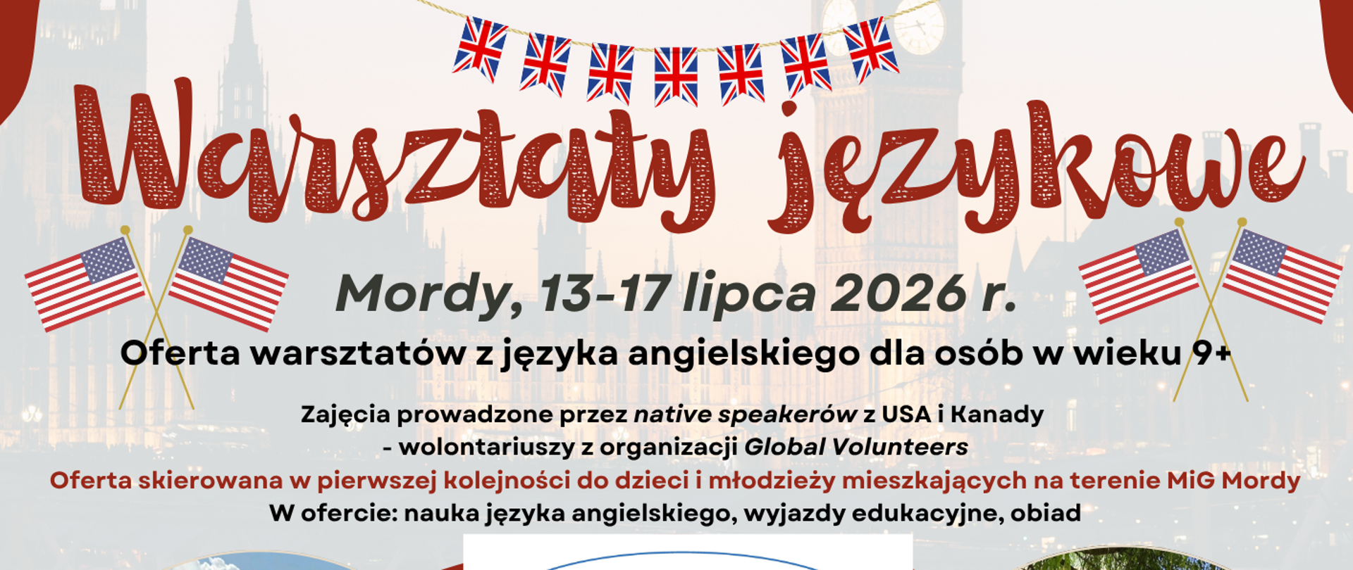 Zapisy na warsztaty językowe z Global Volunteers 2026
