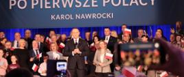 Prezydent przemawia do uczestników spotkania