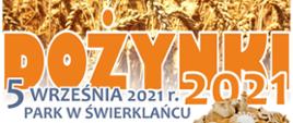 Dożynki 2021 plakat promujący wydarzenie