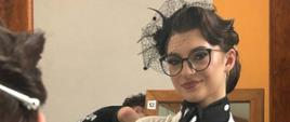 Brygida w czasie prezentacji fryzury