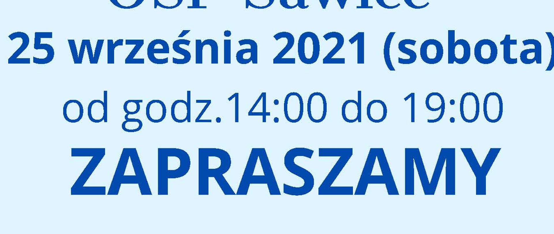 25 września szczepimy się z OSP Sawice