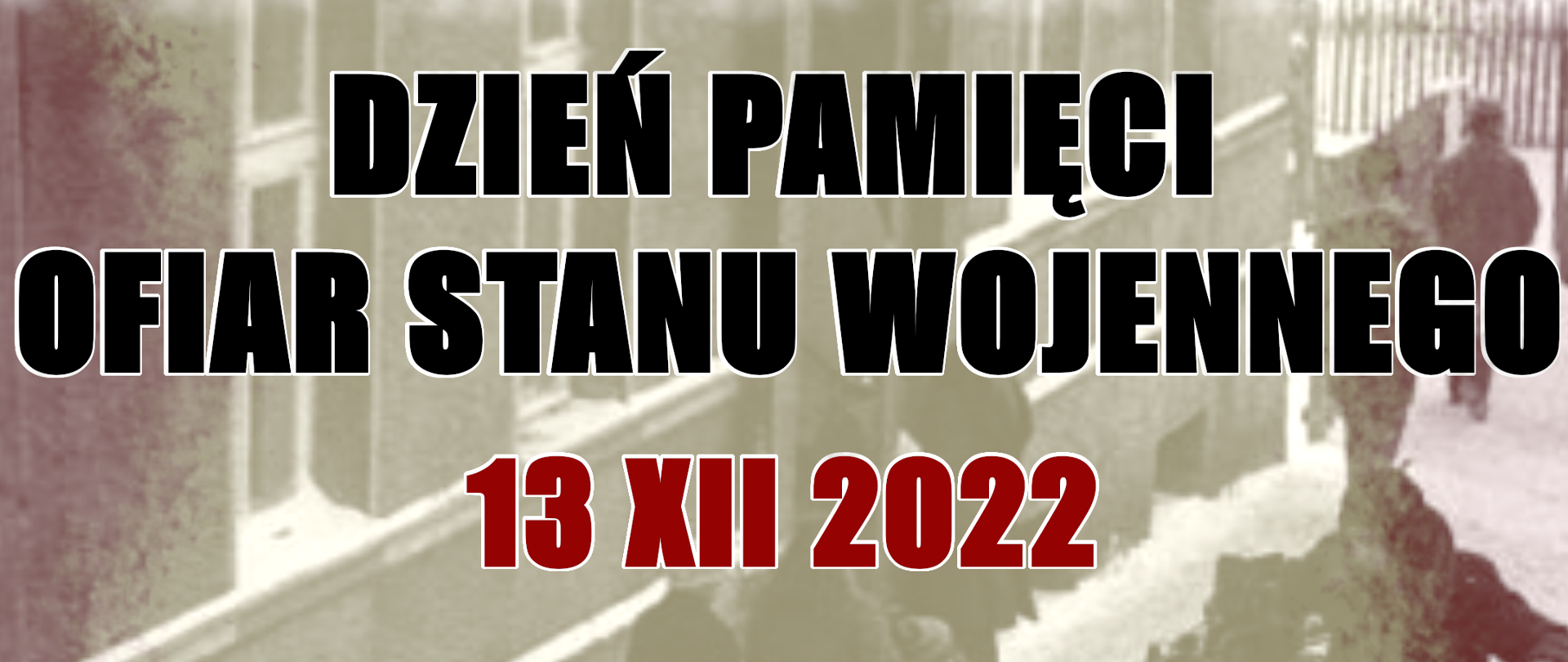 Dzień Pamięci Ofiar Stanu Wojennego - plakat