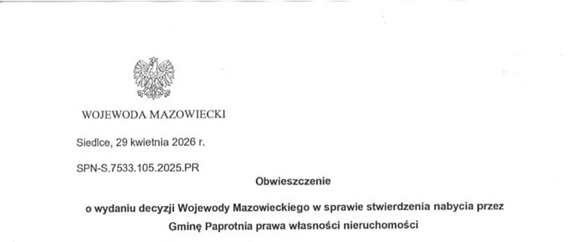 obwieszczenie 