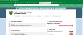 Zrzut ekranu - widok na Portal Mieszkańca w systemie eSesja