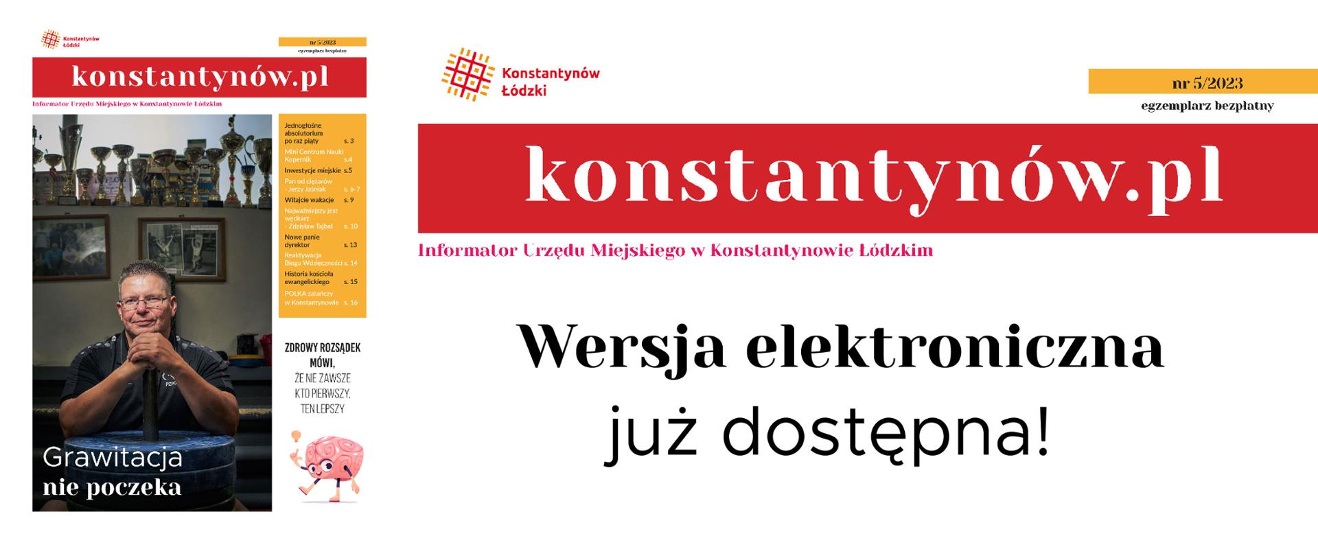 konstantynów.pl wersja elektroniczna już dostępna. Miniaturka okładki.