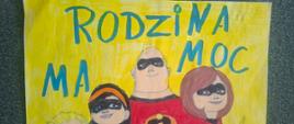 Praca Oliwii, kategoria 2, prezentująca rodzinę 