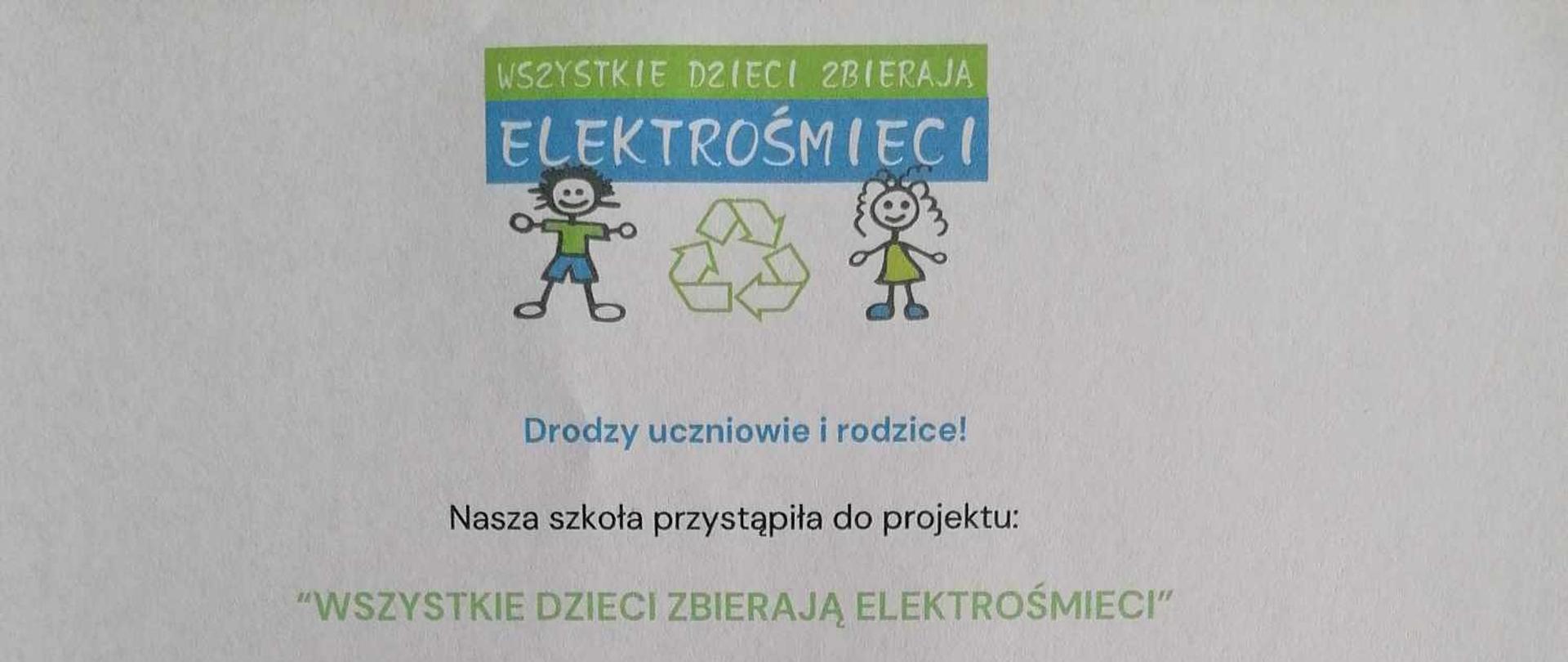 Dzieci ze Szkoły Podstawowej w Żarnowie zbierają elektrośmieci