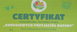 certyfikat