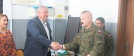 Starosta łosicki i Szef Wojskowego Centrum Rekrutacji w Siedlcach 