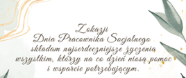Życzenia z okazji Pracownika Socjalnego