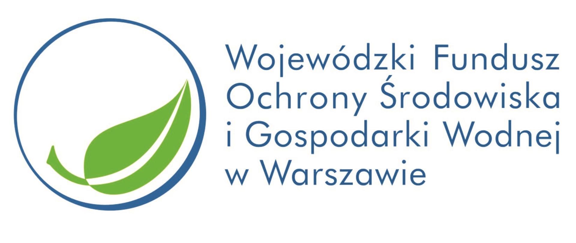 Logo Wojewódzkiego Funduszu Ochrony Środowiska i Gospodarki Wodnej w Warszawie