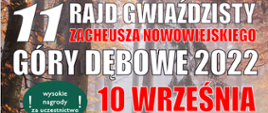 11 Rajd Gwiaździsty im. Zacheusza Nowowiejskiego w Górach Dębowych