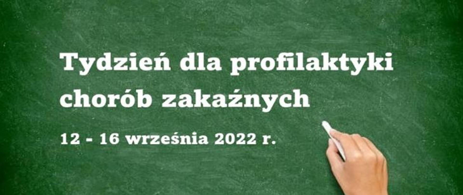 Tydzień dla profilaktyki chorób zakaźnych 12-16 września 2022r.