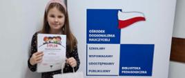 Aleksandra Remiszewska, uczennica klasy 3, zdobyła wyróżnienie w VII edycji powiatowego konkursu czytelniczego pod hasłem Mistrz Pięknego Czytania