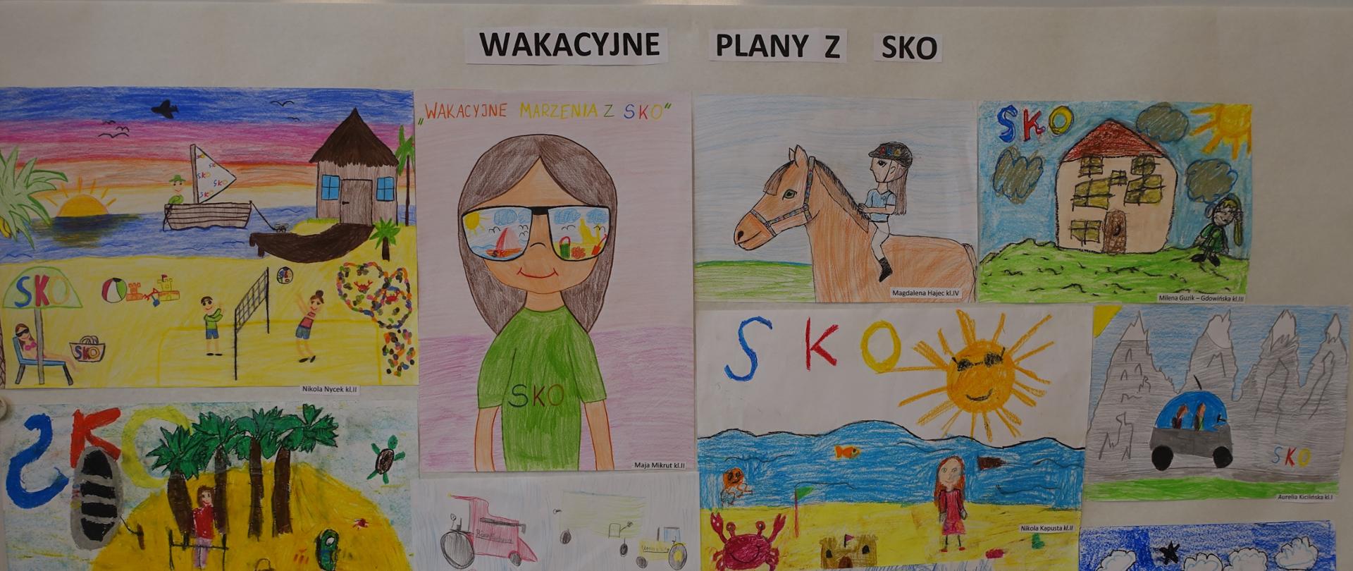 Prace plastyczne, które wpłynęły na konkurs.