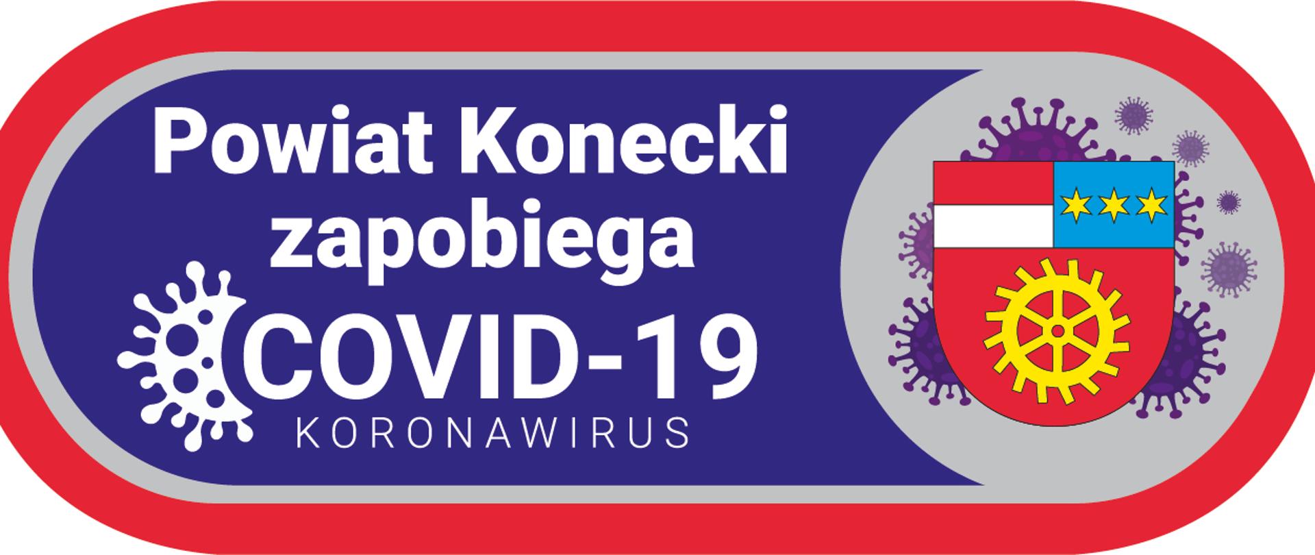 Logotyp projektu Końskie zdrowie - zapobieganie, przeciwdziałanie i zwalczanie COVID-19 w powiecie koneckim