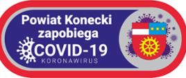 Logotyp projektu Końskie zdrowie - zapobieganie, przeciwdziałanie i zwalczanie COVID-19 w powiecie koneckim