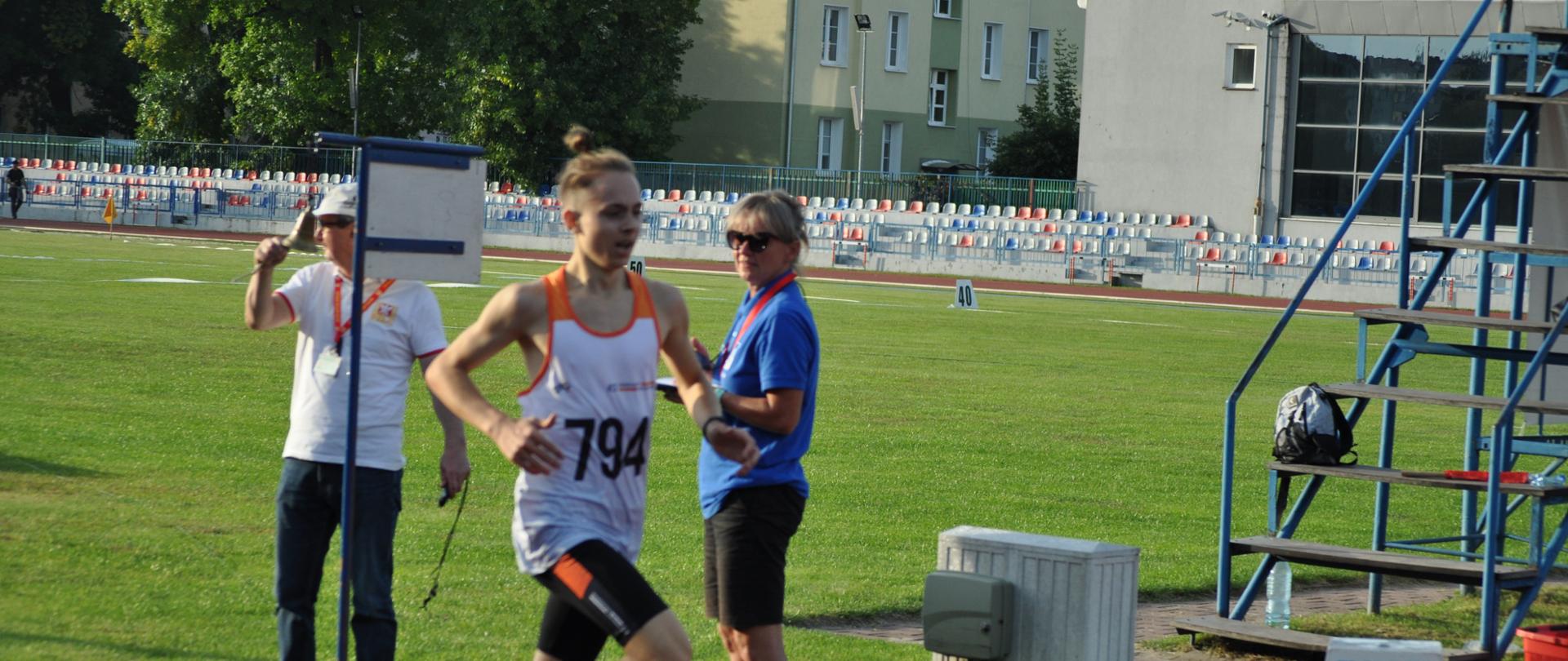 Aleksander Dziemiańczyk podczas biegu