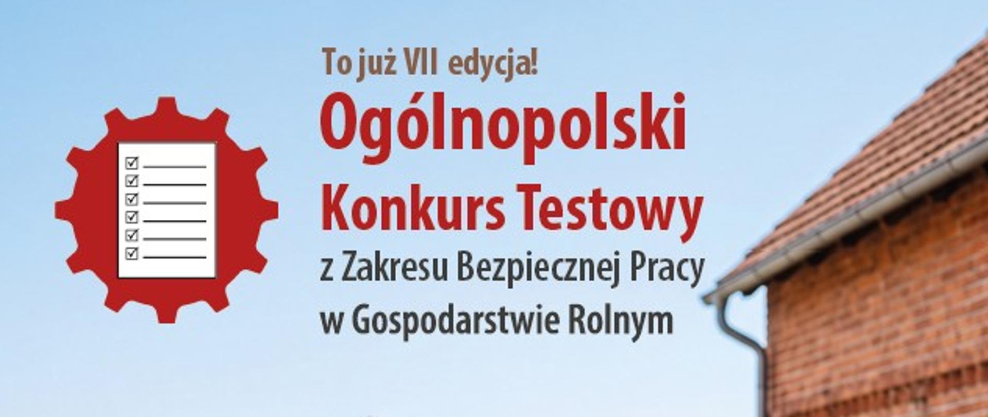 zdjęcie przedstawia plakat do konkursu „Rola rolnika, by upadku unikał” przedstawia mężczyznę na tle budynku