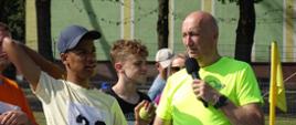 Organizator zawodów - Janusz Ludwiczak z uczestnikiem