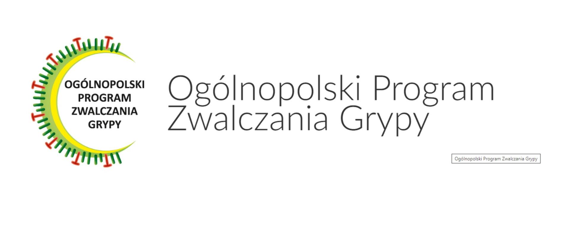 Logotyp Ogólnopolskiego Programu Zwalczania Grypy 