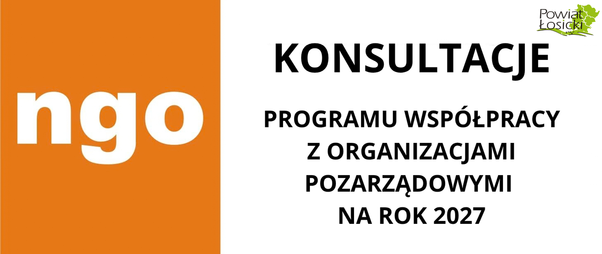 KONSULTACJE PROGRAMU WSPÓŁPRACY Z ORGANIZACJAMI POZARZĄDOWYMI NA ROK 2027