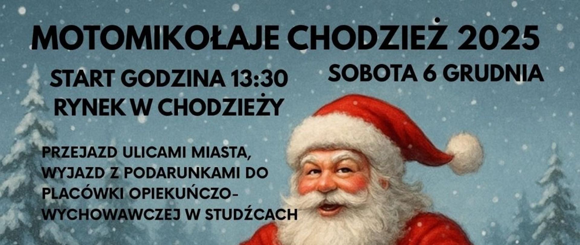 Motomikołaje na chodzieskim rynku 