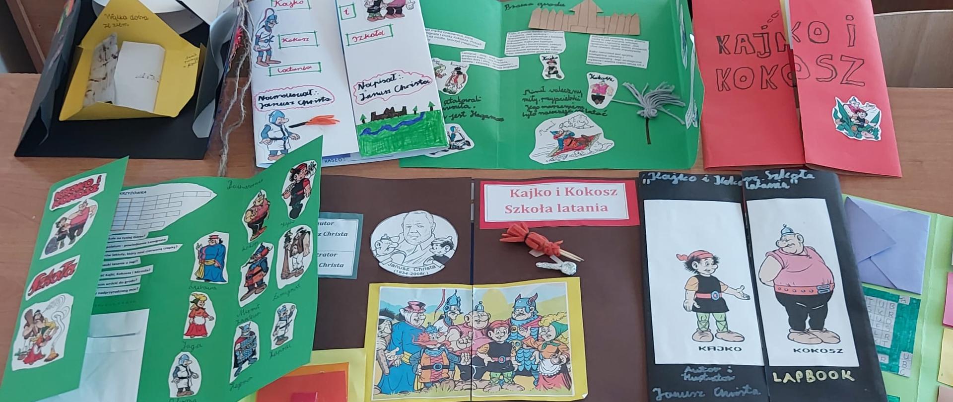 Wystawa lapbooków uczniów klasy 4a