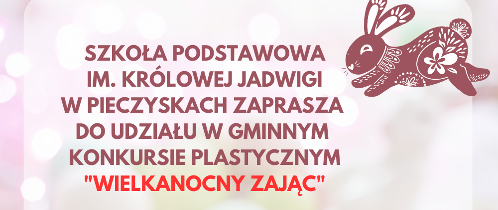 plakat zając