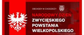 plakat obchody Zwycięskiego Powstania Wielkopolskiego 