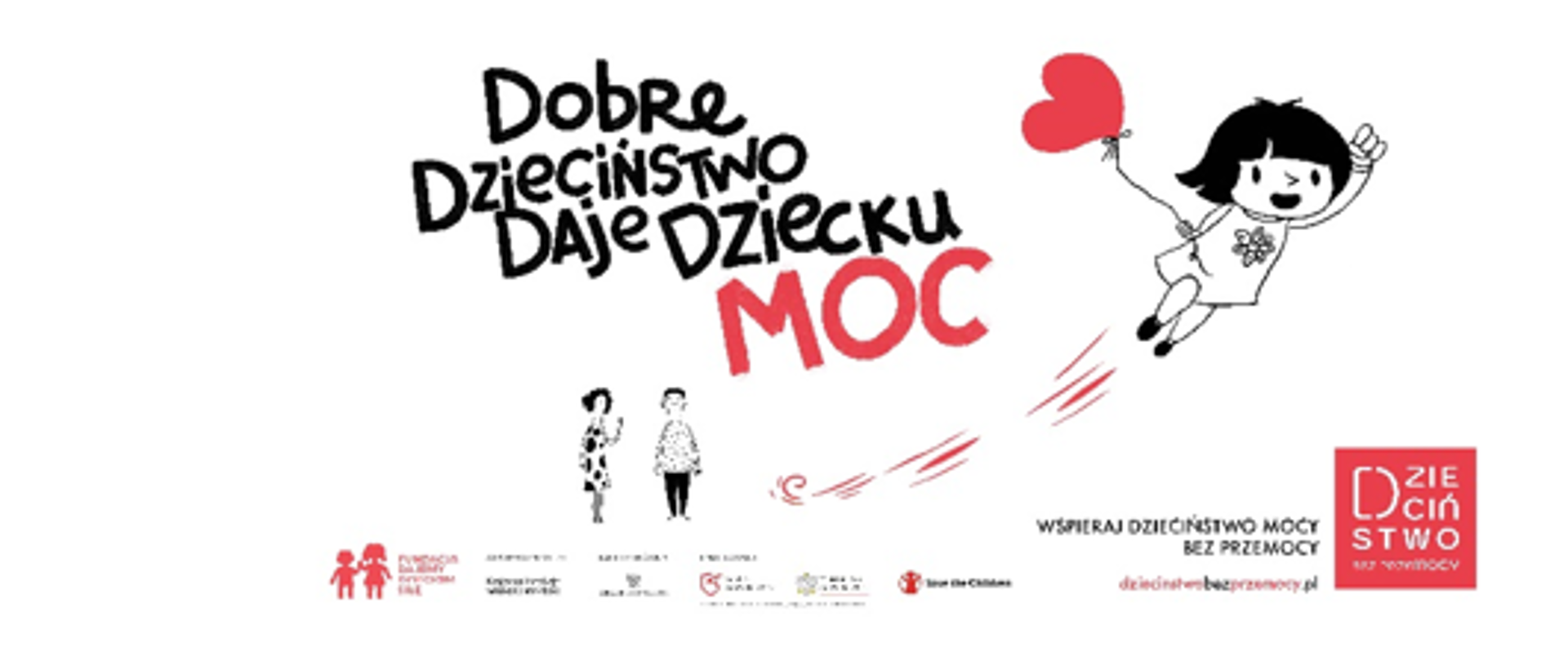 Logotypy kampanii - logo Domu Dziecka oraz kampanii Dzieciństwo bez przemocy