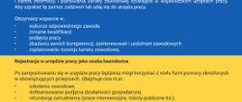 Ulotka od Ministerstwa Rodziny u Polityki Społecznej dla uchodźców z Ukrainy