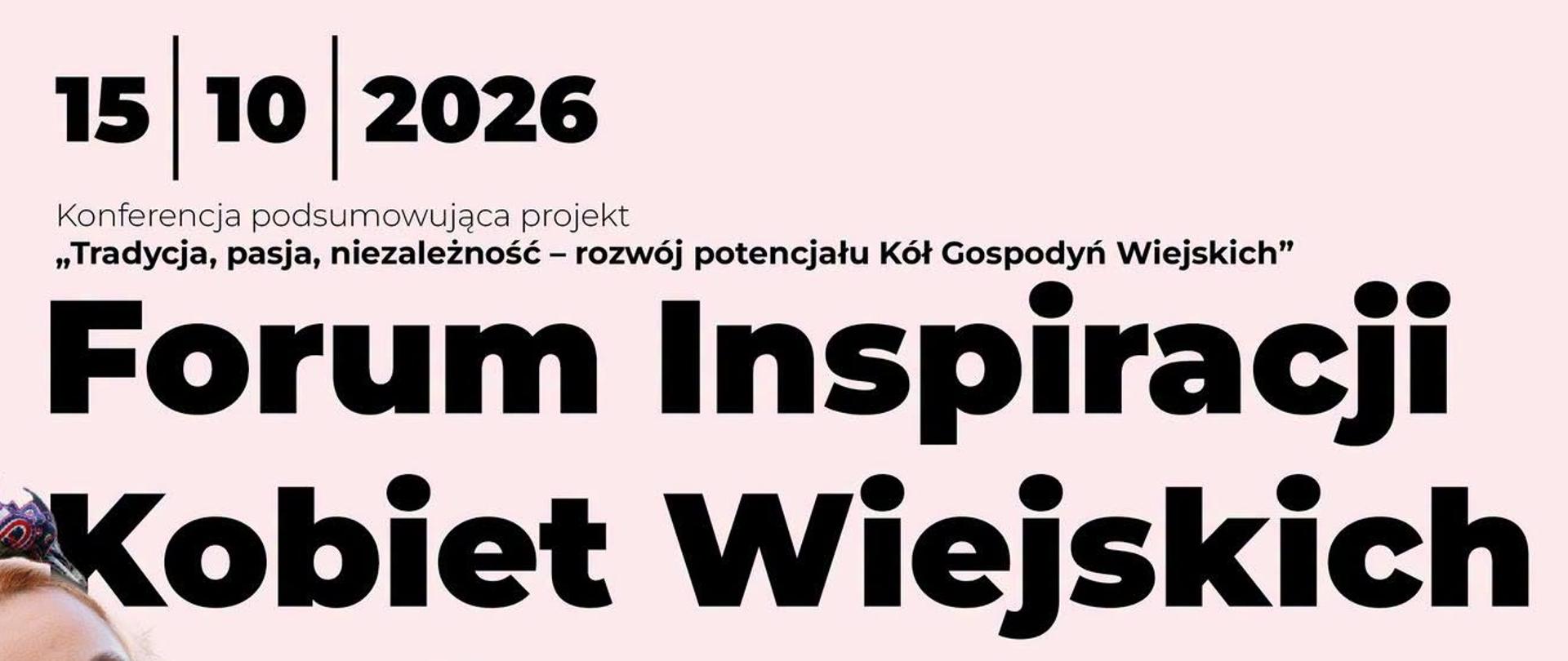 Forum Inspiracji Kobiet Wiejskich - plakat