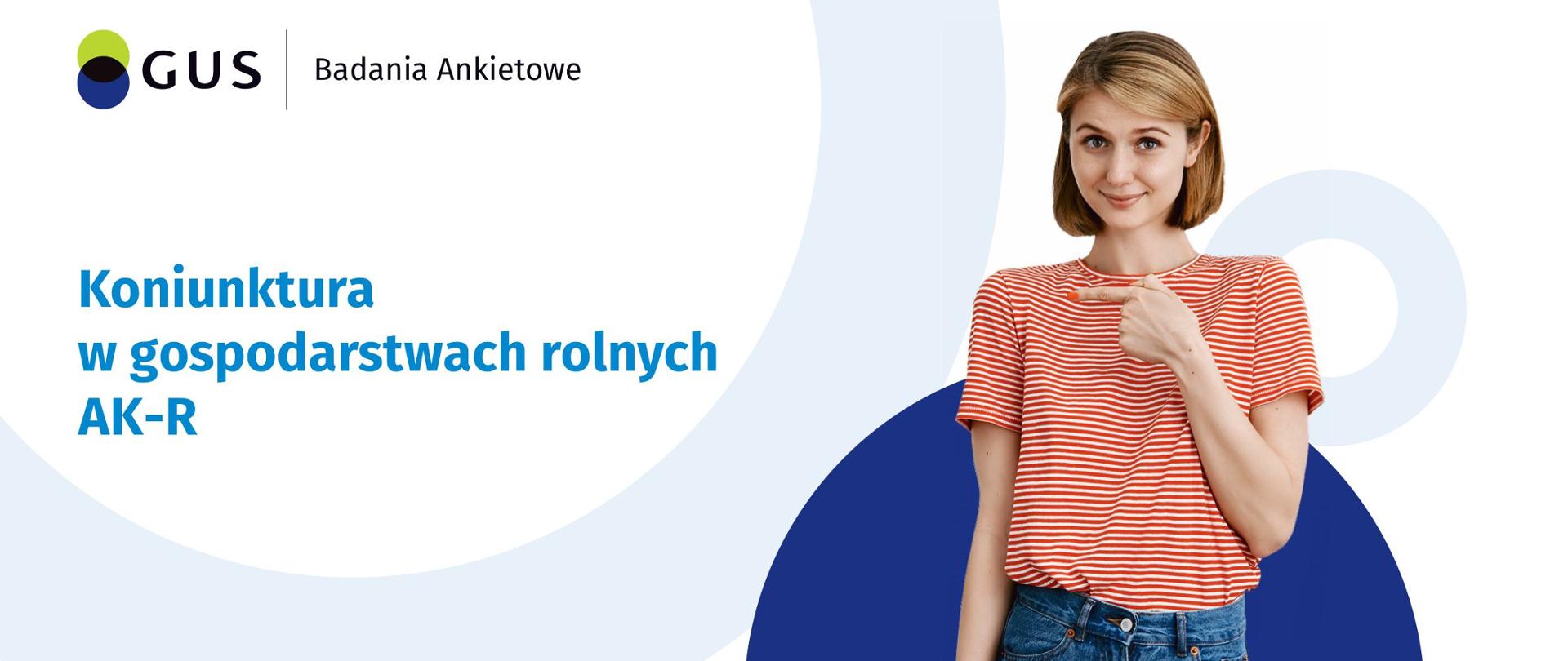 Plakat promujący badanie koniunktury w gospodarstwach rolnych (AK-R) 