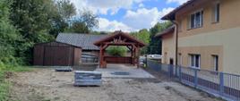 Budowa wiaty w Sołonce