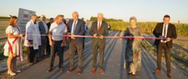 Uroczyste otwarcie drogi w miejscowości Smuniew