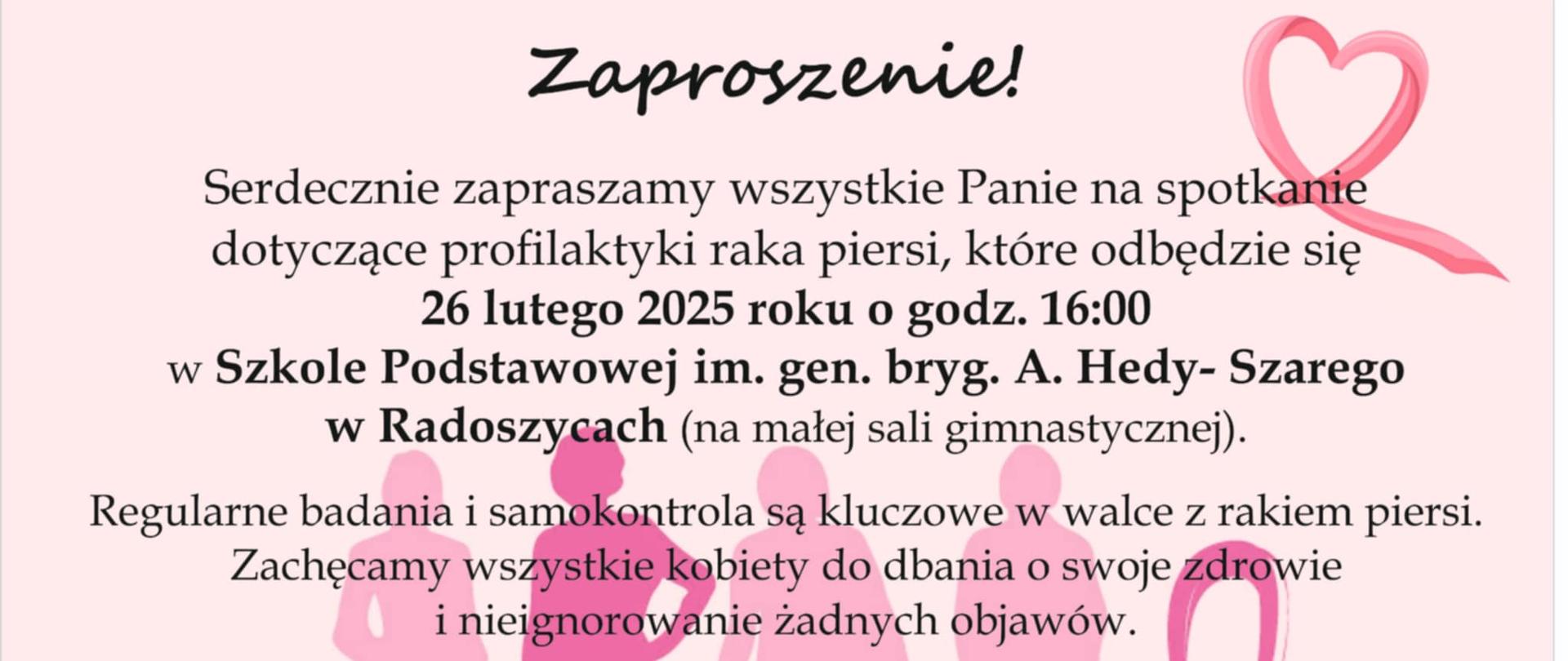 plakat Spotkanie profilaktyczne