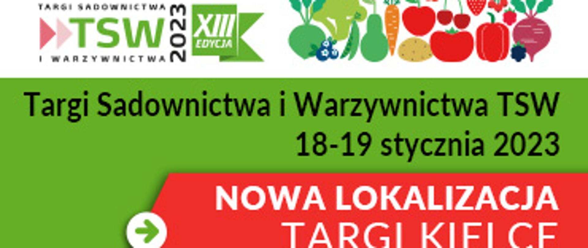 grafika przedstawia logo TSW 2023 oraz informacje o dacie i lokalizacji targów