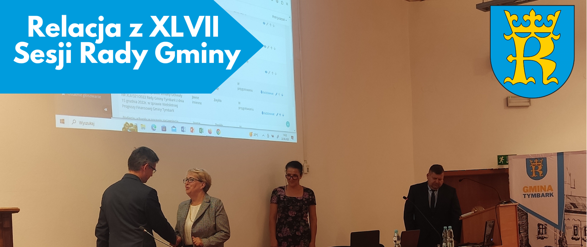 Relacja z XLVII Sesji Rady Gminy Tymbark