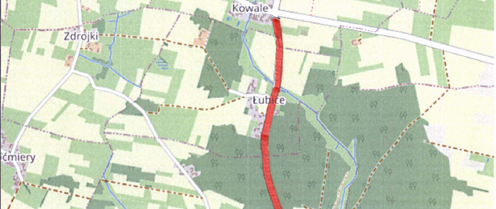 Pierwszy etap budowy drogi na odcinku Wyszki – Kowale