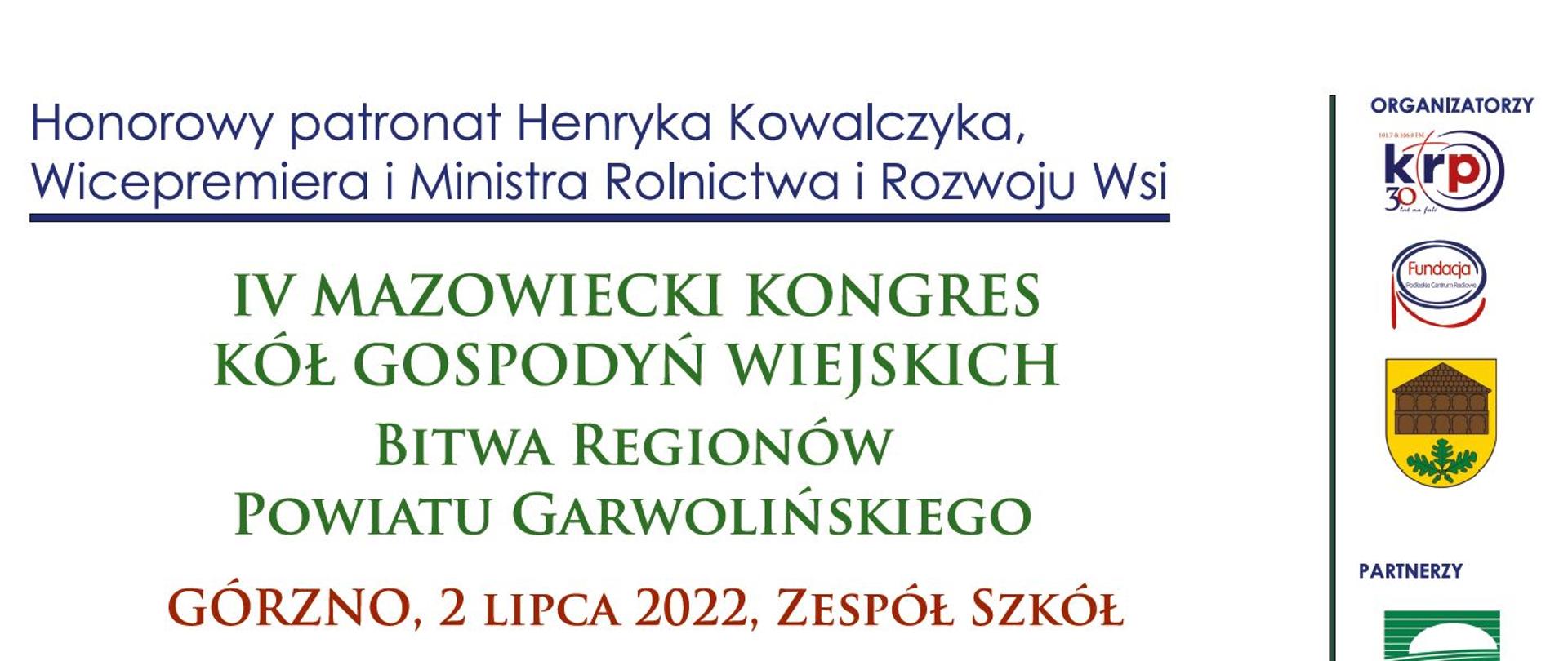  IV Kongres KGW połączony z Bitwą Regionów KGW Powiatu Garwolińskiego! 
