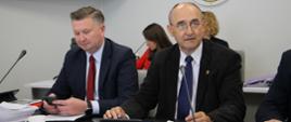 Starosta Jan Perkowski i wicestarosta Roman Czepe