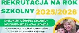 Plakat promujący wydarzenie - wypisana oferta placów,ki oraz zdjęcia prezentujące uczniów w trakcie zajęć
