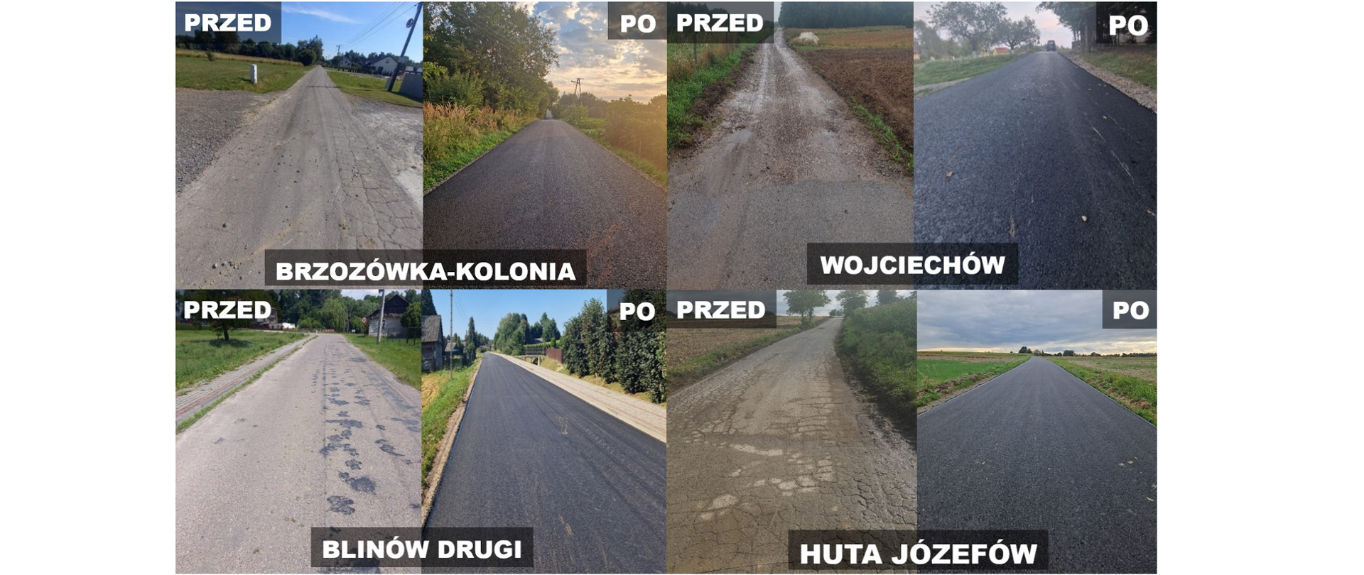 Zakończono inwestycje pn.: „Przebudowa dróg gminnych na terenie Gminy Szastarka.”